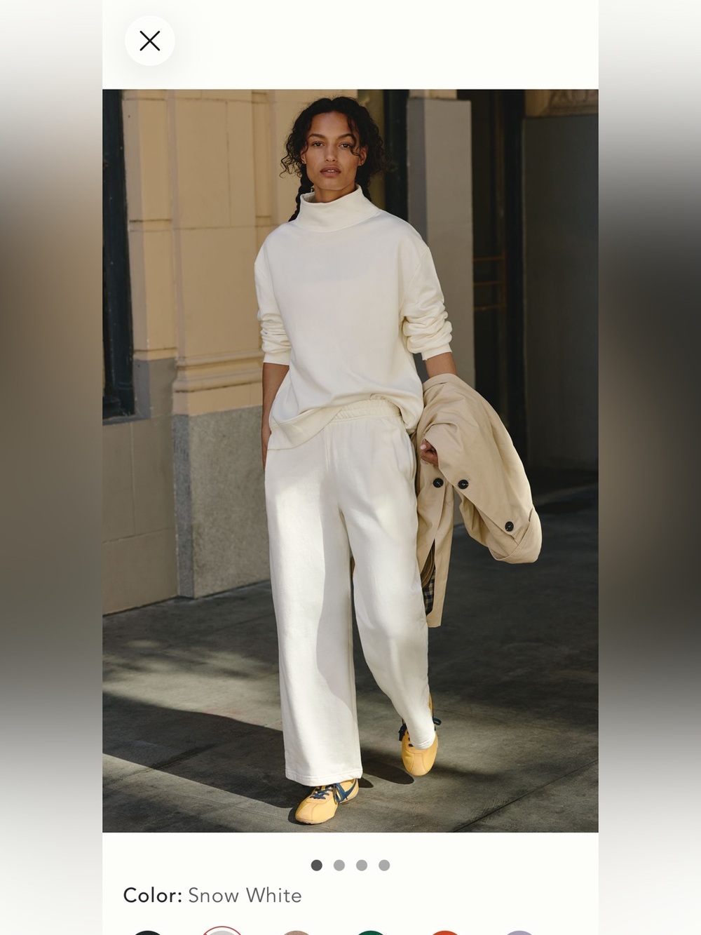 💯 cotton wide leg pants